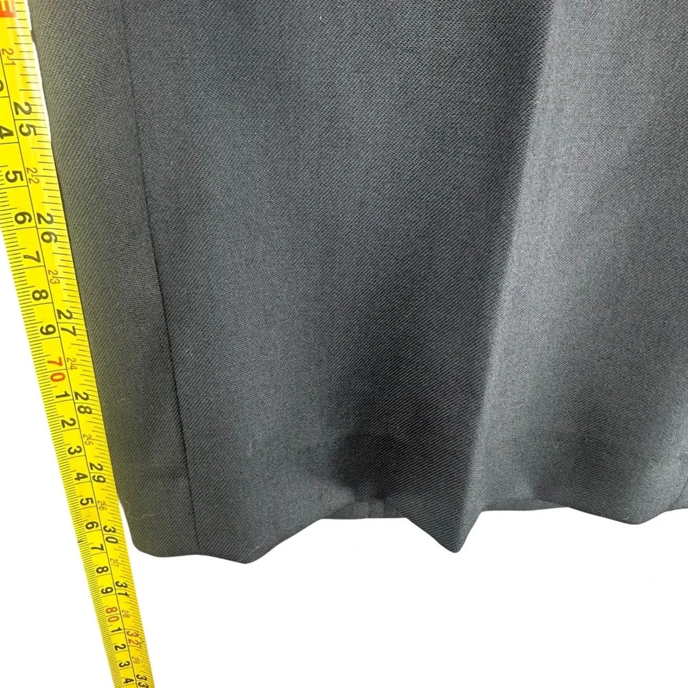 Banana Republic Mens Black 100% Wool Dress Pants Trousers 30x30 Flat Front 596